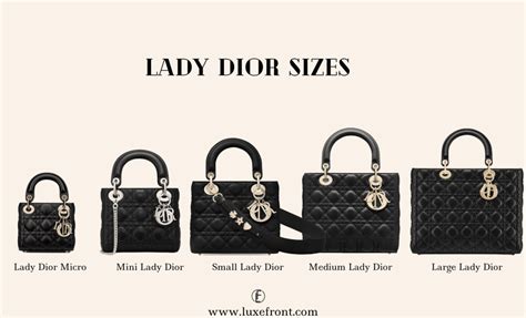 lady dior sizes inches|Dior size chart.